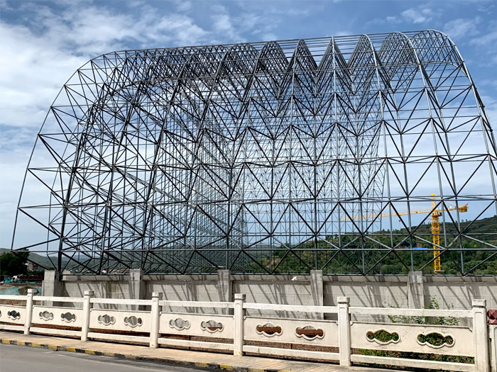 砀山山寨矿储煤棚网架